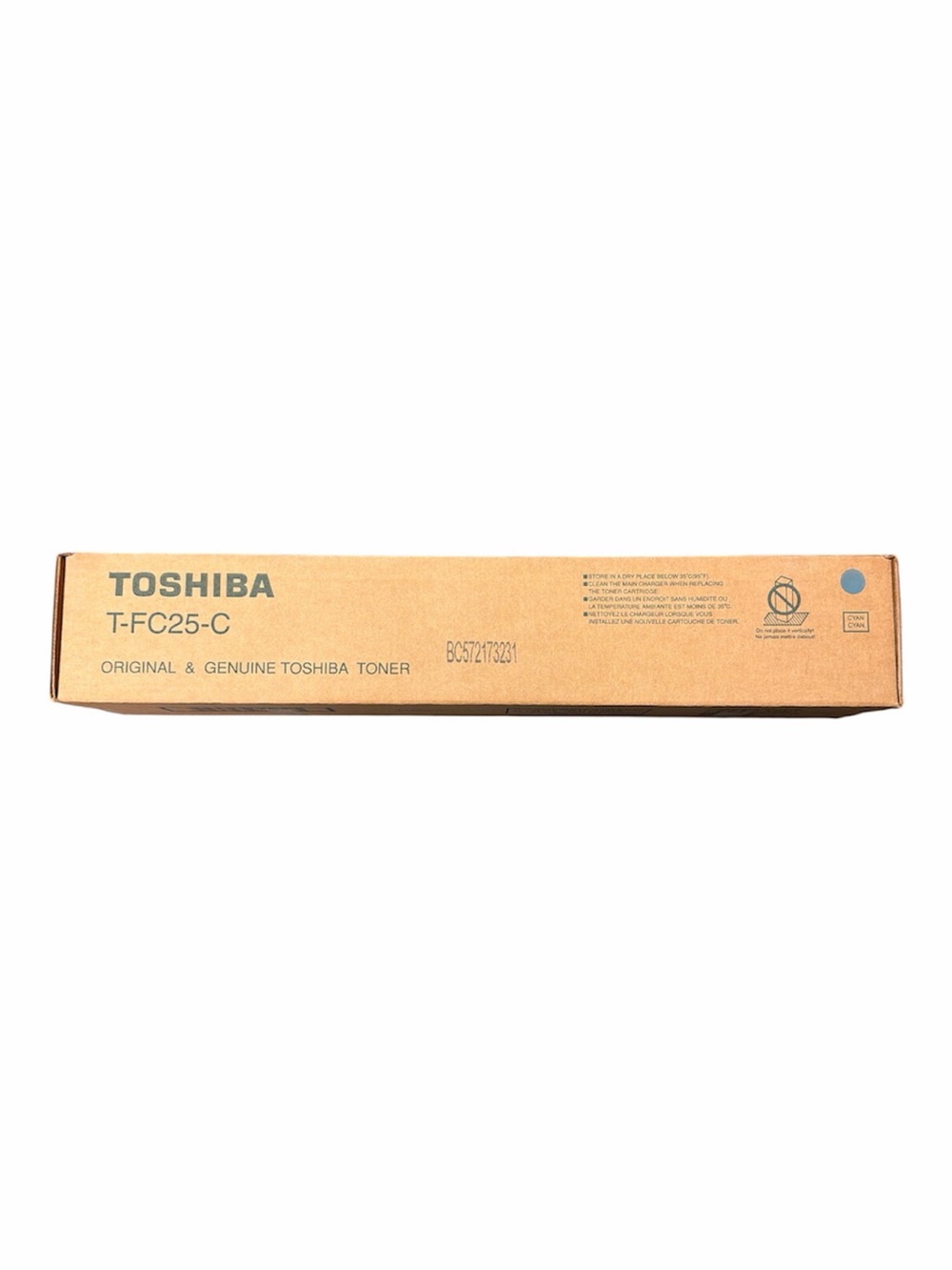 New Genuine Toshiba T-FC25-C Cyan Toner Cartridge - Brand New Sealed